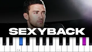 Justin Timberlake - SexyBack (piano tutorial)