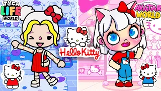 ¡HELLO KITTY en Avatar World vs en Toca Boca! | Toca Life World vs Pazu