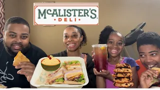 Family trying McAlister’s deli 🥪 #foodvlog #foodreview #deli #foodies