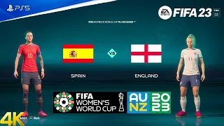 FIFA-23 Women's World Cup | Spain vs England | Final Match [4k]