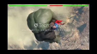 Superman vs Hulk - With Healthbars