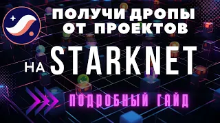 AIRDROP ОТ ПРОЕКТОВ НА STARKNET | СДЕЛАЙ ЭТИ ДРОПЫ ПОКА НЕ ПОЗДНО | ПОДРОБНЫЙ ГАЙД