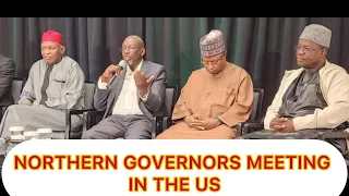 Northern Governors From The Poorest States In Nigeria Went To Have A Meeting In The United States