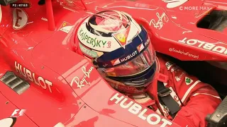 Kimi Räikkönen is sleeping in the F1 car
