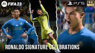 FIFA 23 | Ronaldo All Signature Celebrations | PS5™ 4K 60FPS