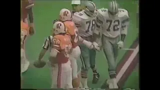 Dallas Cowboys Harvey Martin Sacks Jack Thompson For Final Career Sack (Bucs @ Cowboys, 1983)