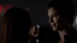 Elena And Damon Kiss On The Rooftop - The Vampire Diaries 4x17 Scene