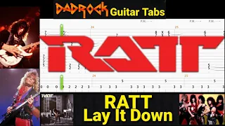 Lay It Down - RATT - Guitar + Bass TABS Lesson