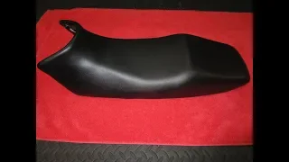 HOW TO RESTORE A MOTORCYCLE SEAT EASILY .