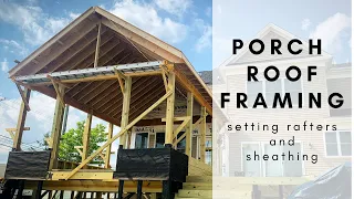 Building a Deck and Screen Porch PART 2 - Framing and Sheathing the Roof