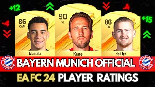 EA FC 24 | OFFICIAL BAYERRN MUNICH PLAYER RATINGS (FIFA 24)! 💀😲 ft. Kane, Musiala , De Light …