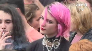 Dancefloor géant près du Louvre pour la 21e Techno Parade | AFP Images