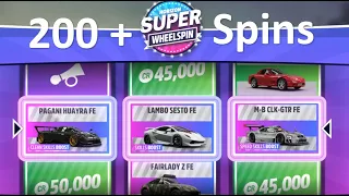 OPENING 200+ SUPER WHEELSPINS - Forza Horizon 5 - 112 cars & 36M CR