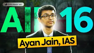 IAS AIR 16  Ayan jain | UPSC 2023 Topper's Interview #iastopper #upsc #upscranker