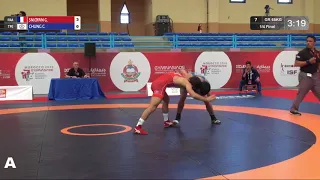 1/4 GR - 65 kg: G. SNJOYAN (FRA) v. C. CHUNG (TPE)