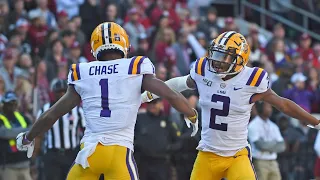 Best WR duo in college football ja’marr chase & Justin Jefferson REACTION