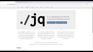 Install jq on windows | json parser