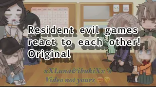 Resident evil games react to each other(read description pls)