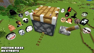 SURVIVAL PISTON HOUSE WITH 100 NEXTBOTS in Minecraft - Gameplay - Coffin Meme