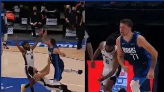 Luka Doncic wanna fight refs after wrong foul call