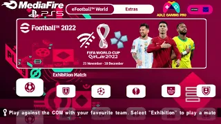 eFootball PES 2023 PPSSPP Camera PS5 Android Offline New Kits Latest Transfers 2023 Best Graphics 4K