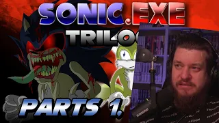 Реакция на Sonic.exe Trilogy (Parts 1,2, and 3)