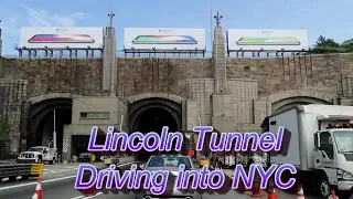 Driving Through the Lincoln Tunnel into NYC