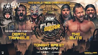 Death Triangle (c) vs The Elite / AEW World Trios Title Match / AEW Full Gear 2022 / WWE 2K22