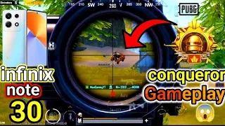 infinix note 30 !! Best conqueror | Gameplay 😱 in PUBG MOBILE