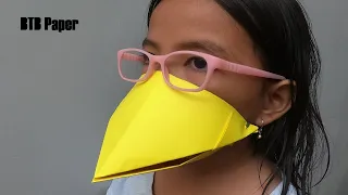 How to make a paper lizard - Origami paper bird mouth
