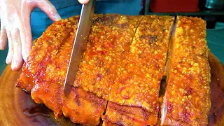 Amazing! Crispy Pork Belly Making, Crispy Pork Skins - Taiwanese Street Food