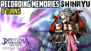 DFFOO [GL]: Recording Memories SHINRYU - Paine, Aerith, Cloud of Darkness (0 TURNS, TICKET MISSION)