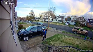 Neighbor Trespasses to Stop Security Camera From Recording Sidewalk || ViralHog