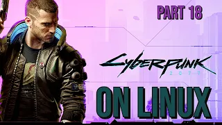 Cyberpunk 2077 ON LINUX (Fedora 33) AMD RX580 (4Gb) - PART 18 No Commentary