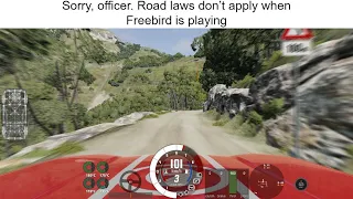 "Sorry, officer. Road laws don't apply when Free Bird is playing". | BeamNG