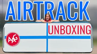 AIRTRACK UNBOXING | AllAboutGymnastics Review! | PolinaTumbles