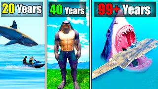 I SURVIVED 99 YEARS as a SEA MONSTER in GTA 5