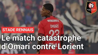 Le match catastrophique de Warmed Omari avec le Stade Rennais à Lorient