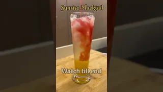 Sunrise Mocktail 🍹🥰 #shorts #drink #viral