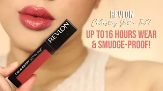 Complete Close up lip swatches of the new Revlon Colorstay Satin Inks