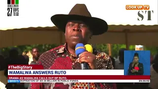 Drama as Wamalwa calls out DP Ruto