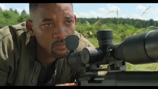 Sniper WILL Smith Sniper and target on the train Movies fire