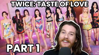 TWICE: Taste of Love (album & lyric reactions) [PT 1 - First Time, Scandal, & Conversation]