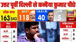 Lok Sabha Election Result 2024 : उत्तर पूर्व Delhi से Congress के Kanhaiya Kumar पीछे | N18ER