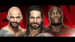 3 Feb 2020 Seth Rollins, Bobby lashley& Ricochet triple threat match.