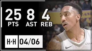 Jeff Teague Full Highlights Timberwolves vs Lakers (2018.04.06) - 25 Pts, 8 Ast, 4 Reb!