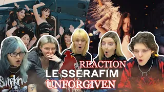 [ENG SUB] РЕАКЦИЯ LE SSERAFIM (르세라핌) UNFORGIVEN (feat. Nile Rodgers) OFFICIAL MV I MÀMOONY REACTION