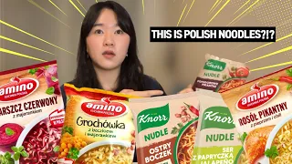 I tried POLISH Instant Noodles!! 🇵🇱