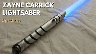 REVIEW Fantasy Relics Zayne Carrick Lightsaber (KOTOR) with Baselit Blue LED Spazbros