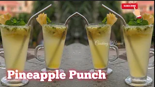 Pineapple Mint Punch Recipe | Pineapple Mojito | Pineapple Recipe | How To Make Pineapple Mocktail